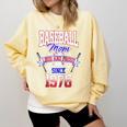 Baseball Mom Loud & Proud Since 1976 Raglan Baseball Tee Comfort Colors Sweatshirt Blue Spruce