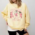 Baseball Mom Mama Mother's Cat In My Baseball Mom Era Comfort Colors Sweatshirt Blue Spruce