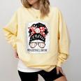 Baseball Mom Messy Bun Hair Player Mom Comfort Colors Sweatshirt Blue Spruce Baseball Mom Messy Bun Hair Player Mom Comfort Colors Sweatshirt Blue Spruce