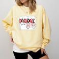 Baseball Mom Mommy Baseball Player Comfort Colors Sweatshirt Blue Spruce