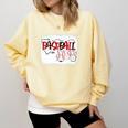 Baseball Mom Mommy Baseball Player Premium Comfort Colors Sweatshirt Blue Spruce