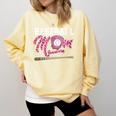 Baseball Mom Pink Ribbon Breast Cancer Awareness Fighters Comfort Colors Sweatshirt Blue Spruce