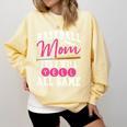 Baseball Mom Baseball Pitcher Bat Gloves Baseball Player Comfort Colors Sweatshirt Blue Spruce