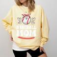 Baseball Mom Shirt Mama Women Baseball Shirt For Comfort Colors Sweatshirt Blue Spruce