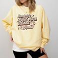 Baseball Mom Somebody's Loud Mouth Baseball Mama Comfort Colors Sweatshirt Blue Spruce