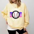 Baseball Mom Sports Mom Proud Baseball Mom Premium Comfort Colors Sweatshirt Blue Spruce