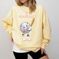 Baseball Mom Sports Quote Comfort Colors Sweatshirt Blue Spruce