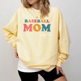 Baseball Mom Squad Boho Cute Back To School Ball Mom Comfort Colors Sweatshirt Blue Spruce