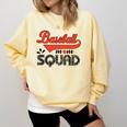 Baseball Mom Squad For Baseball Mom Comfort Colors Sweatshirt Blue Spruce