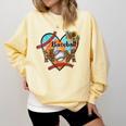 Baseball Mom Valentine Leopard Heart Softball Mother's Day Comfort Colors Sweatshirt Blue Spruce Baseball Mom Valentine Leopard Heart Softball Mother's Day Comfort Colors Sweatshirt Blue Spruce