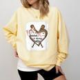 Baseball Moms Always Salty Mommy Comfort Colors Sweatshirt Blue Spruce