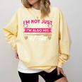 Baseball Moms I'm Not Just His Mom Baseball Mama Comfort Colors Sweatshirt Blue Spruce Baseball Moms I'm Not Just His Mom Baseball Mama Comfort Colors Sweatshirt Blue Spruce