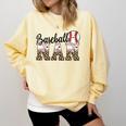 Baseball Nan Women BallPark Nan Baseball Mom Mother's Day Comfort Colors Sweatshirt Blue Spruce