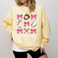 Baseball Nana Era Bows Baseball Mom Women Comfort Colors Sweatshirt Blue Spruce Baseball Nana Era Bows Baseball Mom Women Comfort Colors Sweatshirt Blue Spruce