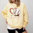 Baseball Nona Family Matching Cute Baseball Lover Comfort Colors Sweatshirt Blue Spruce