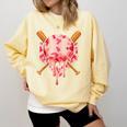Baseball Pink Camo Ice Cream Youth Boys Girls Comfort Colors Sweatshirt Blue Spruce Baseball Pink Camo Ice Cream Youth Boys Girls Comfort Colors Sweatshirt Blue Spruce