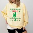 Baseball Player Christmas Pajama Send It Xmas PJs Boys Comfort Colors Sweatshirt Blue Spruce Baseball Player Christmas Pajama Send It Xmas PJs Boys Comfort Colors Sweatshirt Blue Spruce