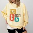 Baseball Player Collage Men Kids Coach Youth Boys Comfort Colors Sweatshirt Blue Spruce