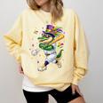 Baseball Player Mardi Gras Alligator Carnival Costume Beads Comfort Colors Sweatshirt Blue Spruce Baseball Player Mardi Gras Alligator Carnival Costume Beads Comfort Colors Sweatshirt Blue Spruce