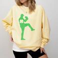 Baseball Shamrock St Patrick's Day Saint Paddy's Comfort Colors Sweatshirt Blue Spruce Baseball Shamrock St Patrick's Day Saint Paddy's Comfort Colors Sweatshirt Blue Spruce