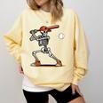 Baseball Skeleton Spooky Boys Halloween Baseball Player Comfort Colors Sweatshirt Blue Spruce Baseball Skeleton Spooky Boys Halloween Baseball Player Comfort Colors Sweatshirt Blue Spruce