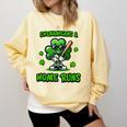 Baseball St Patrick's Day Irish Shamrock Trendy Comfort Colors Sweatshirt Blue Spruce Baseball St Patrick's Day Irish Shamrock Trendy Comfort Colors Sweatshirt Blue Spruce