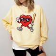 Baseball Valentines Day Heart Boys Sports Love Comfort Colors Sweatshirt Blue Spruce Baseball Valentines Day Heart Boys Sports Love Comfort Colors Sweatshirt Blue Spruce
