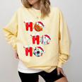 Basketball Baseball Soccer Christmas Ho Ho Ho Santa Xmas Comfort Colors Sweatshirt Blue Spruce Basketball Baseball Soccer Christmas Ho Ho Ho Santa Xmas Comfort Colors Sweatshirt Blue Spruce