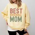 Best Baseball Mom Sports Cute Moms Day Premium Comfort Colors Sweatshirt Blue Spruce