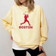 Boston Lovers Skyline Retro Baseball Heartbeat Men Women Comfort Colors Sweatshirt Blue Spruce Boston Lovers Skyline Retro Baseball Heartbeat Men Women Comfort Colors Sweatshirt Blue Spruce