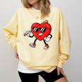 Boy Valentines Day Heart Love Baseball Boys Men Kids Comfort Colors Sweatshirt Blue Spruce
