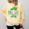 Boys St Patricks Day Baseball Player Pitcher Coach Kids Comfort Colors Sweatshirt Blue Spruce Boys St Patricks Day Baseball Player Pitcher Coach Kids Comfort Colors Sweatshirt Blue Spruce