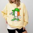 Boys St Patricks Day Kids Baseball Player Ice Cream Drip Comfort Colors Sweatshirt Blue Spruce Boys St Patricks Day Kids Baseball Player Ice Cream Drip Comfort Colors Sweatshirt Blue Spruce