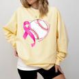 Breast Cancer Awareness Baseball Mom Comfort Colors Sweatshirt Blue Spruce Breast Cancer Awareness Baseball Mom Comfort Colors Sweatshirt Blue Spruce