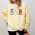 Bunny Football Baseball Sport Easter Day Comfort Colors Sweatshirt Blue Spruce Bunny Football Baseball Sport Easter Day Comfort Colors Sweatshirt Blue Spruce