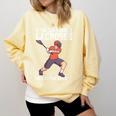 If You Can’t Handle Lacrosse Then Go Play Baseball Comfort Colors Sweatshirt Blue Spruce