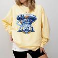 Champions 2025 Baseball Retro Athletic Celebration Theme Comfort Colors Sweatshirt Blue Spruce