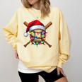 Christmas Baseball Pajama Santa For Men Boys Girls Kids Xmas Comfort Colors Sweatshirt Blue Spruce Christmas Baseball Pajama Santa For Men Boys Girls Kids Xmas Comfort Colors Sweatshirt Blue Spruce