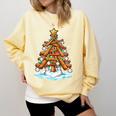 Christmas Baseball Tree Lights Xmas Comfort Colors Sweatshirt Blue Spruce Christmas Baseball Tree Lights Xmas Comfort Colors Sweatshirt Blue Spruce