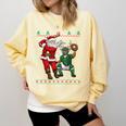 Christmas Santa Baseball Ugly Sweater Comfort Colors Sweatshirt Blue Spruce Christmas Santa Baseball Ugly Sweater Comfort Colors Sweatshirt Blue Spruce