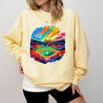 Colorful Baseball Field Home Run Baseball Player Fans Comfort Colors Sweatshirt Blue Spruce Colorful Baseball Field Home Run Baseball Player Fans Comfort Colors Sweatshirt Blue Spruce
