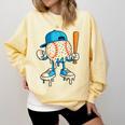 Cool Drip Baseball Shirt Youth Baseball Drip Comfort Colors Sweatshirt Blue Spruce