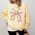 Coquette Bow Baseball Mama Baseball Mom Women Premium Comfort Colors Sweatshirt Blue Spruce Coquette Bow Baseball Mama Baseball Mom Women Premium Comfort Colors Sweatshirt Blue Spruce