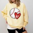 Custom Baseball Mom Number 87 Heart For Mom Mommy Comfort Colors Sweatshirt Blue Spruce Custom Baseball Mom Number 87 Heart For Mom Mommy Comfort Colors Sweatshirt Blue Spruce