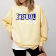 Custom Hustle Tball Tee Ball Womens Baseball Mom Comfort Colors Sweatshirt Blue Spruce