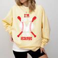 Cute Baseball Mom Out Of Your League Mommy Sports Players Comfort Colors Sweatshirt Blue Spruce