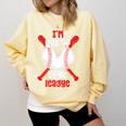 Cute Baseball Mom Out Of Your League Mommy Sports Players Premium Comfort Colors Sweatshirt Blue Spruce