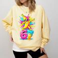 Dabbing Banana 67 Drip Baseball Drip Six Seven Joke Premium Tri-Blend Comfort Colors Sweatshirt Blue Spruce