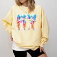 Dabbing Baseball Ice Cream Drip Number 67 Birthday Party Comfort Colors Sweatshirt Blue Spruce