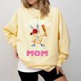 Dabbing Easter Baseball Mom Mother's Day Bunny Sunday Egg Comfort Colors Sweatshirt Blue Spruce